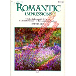 3506. M.Mier : Romantic Impressions. Book 1, Early Intermediate to Pianists (Alfred)