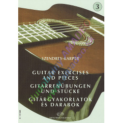 3056. L.Szendrey-Karper : Guitar Exercises and Pieces 3 (EMB)