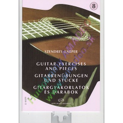 3061. L.Szendrey-Karper : Guitar Exercises and Pieces 8 (EMB)